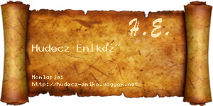 Hudecz Enikő névjegykártya